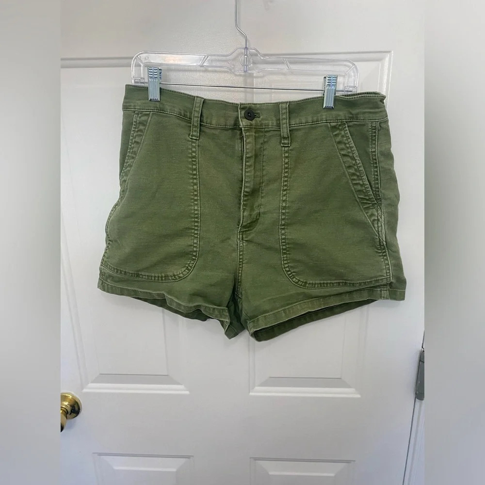 Madewell Olive Green High-Waist Women’s Shorts